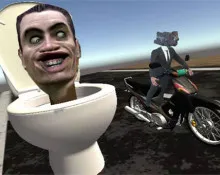 Skibidi Toilet Moto Bike Racing 2