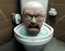 Funny Skibidi Toilet Face